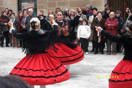 fotos bailando la jota de Logroño